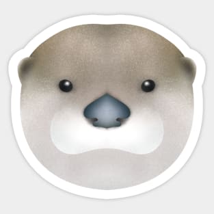 Otter Face 6 Sticker